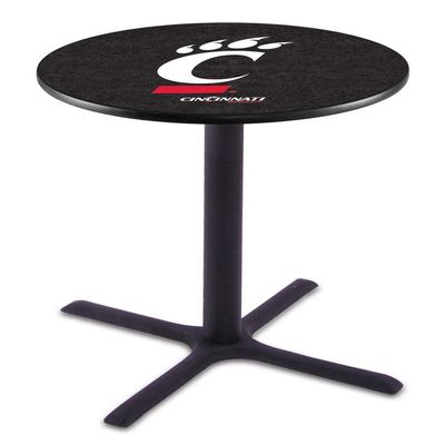 Holland Bar Stool Co. L211-36" Black Wrinkle Cincinnati Pub Table with 36" Dia. top