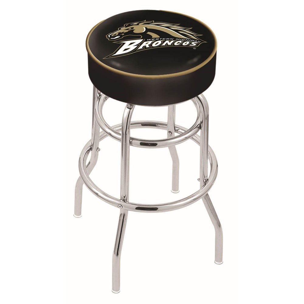 NCAA 25" Swivel Bar Stool with Cushion NCAA Team: Western Michigan University