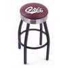 Holland Bar Stool Co. L214-36" Black Wrinkle US Naval Academy (Navy) Pub Table view 1