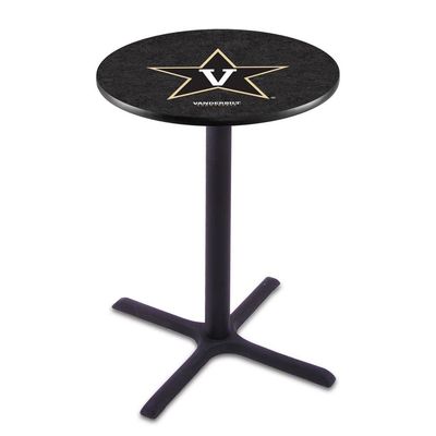 Holland Bar Stool Co. L211-36" Black Wrinkle Vanderbilt Pub Table with 36" Dia. top