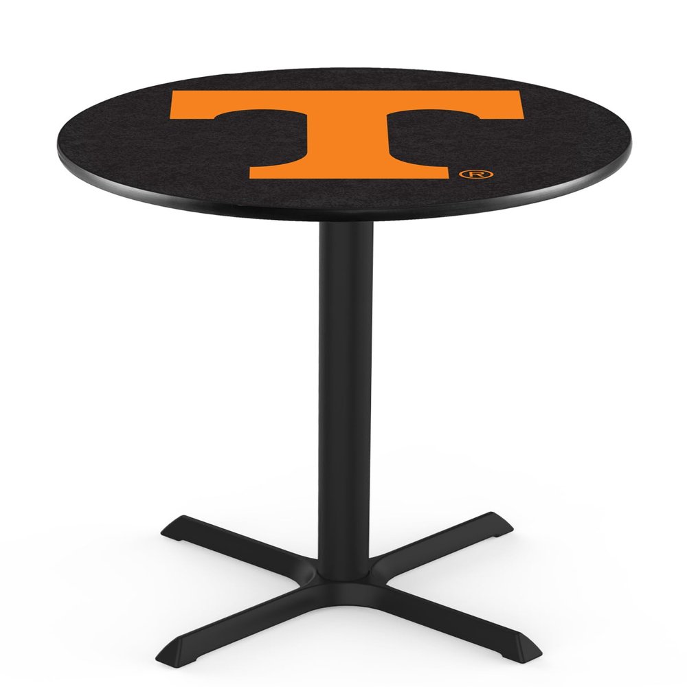 Holland Bar Stool Co. L211-36" Black Wrinkle Tennessee Pub Table with 36" Dia. top