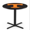 Holland Bar Stool Co. L211-36" Black Wrinkle Tennessee Pub Table with 36" Dia. top view 1
