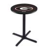 Holland Bar Stool Co. L211-42" Black Wrinkle Georgia G Pub Table with 36" Dia. top view 1