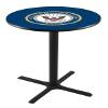 Holland Bar Stool Co. L211-36" Black Wrinkle U.S. Navy Pub Table view 1