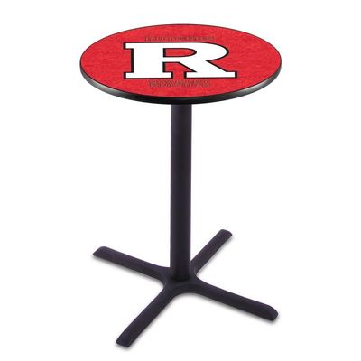 Holland Bar Stool Co. L211-42" Black Wrinkle Rutgers Pub Table with 36" Dia. top