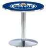 Holland Bar Stool Co. L214-36" Chrome Edmonton Oilers Pub Table view 1