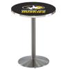 Holland Bar Stool Co. L214-36" Stainless Steel Michigan Tech Pub Table view 1