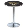 Holland Bar Stool Co. L214-36" Chrome Wake Forest Pub Table view 1