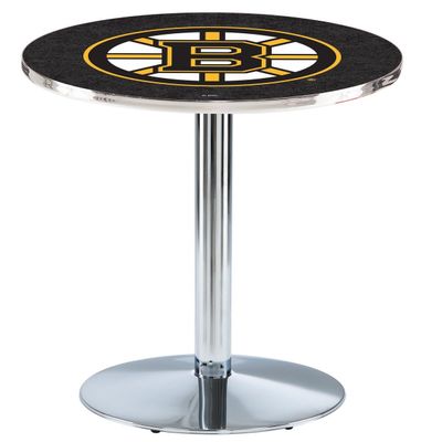 Holland Bar Stool Co. L214-36" Chrome Boston Bruins Pub Table