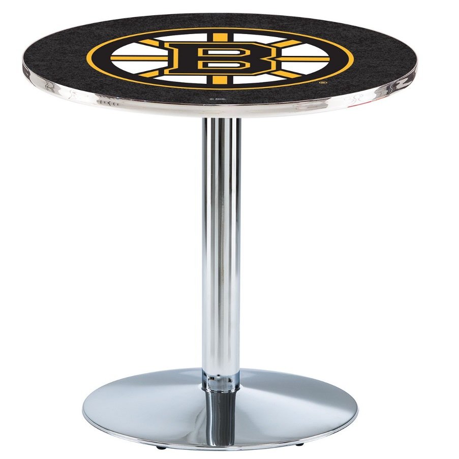Holland Bar Stool Co. L214-36" Chrome Boston Bruins Pub Table