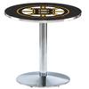 Holland Bar Stool Co. L214-36" Chrome Boston Bruins Pub Table view 1