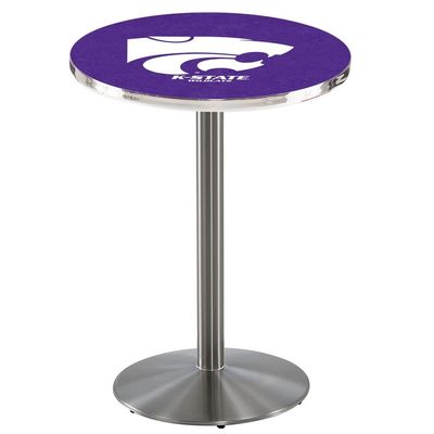 L214 - 36" Stainless Steel Kansas State Pub Table by Holland Bar Stool Co.