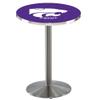 L214 - 36" Stainless Steel Kansas State Pub Table by Holland Bar Stool Co. view 1