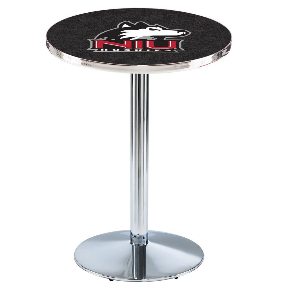 Holland Bar Stool Co. L214-42" Chrome Northern Illinois Pub Table