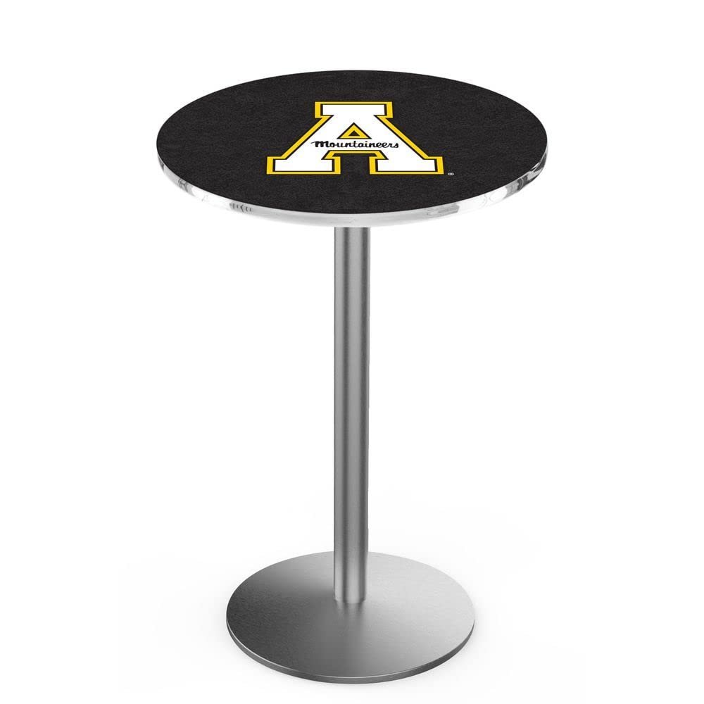 Holland Bar Stool Co. L214-36" Stainless Steel Appalachian State Pub Table