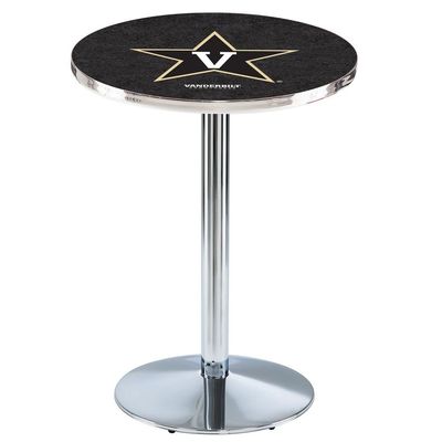 L214 - 36" Chrome Vanderbilt Pub Table by Holland Bar Stool Co.