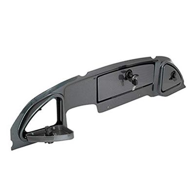 Buggies Unlimited Club Car Precedent Golf Cart Carbon Fiber Dash Cover Assembly with Locking Doors | Compatible with 2004-2007 Models