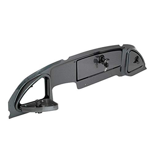 Buggies Unlimited Club Car Precedent Golf Cart Carbon Fiber Dash Cover Assembly with Locking Doors | Compatible with 2004-2007 Models