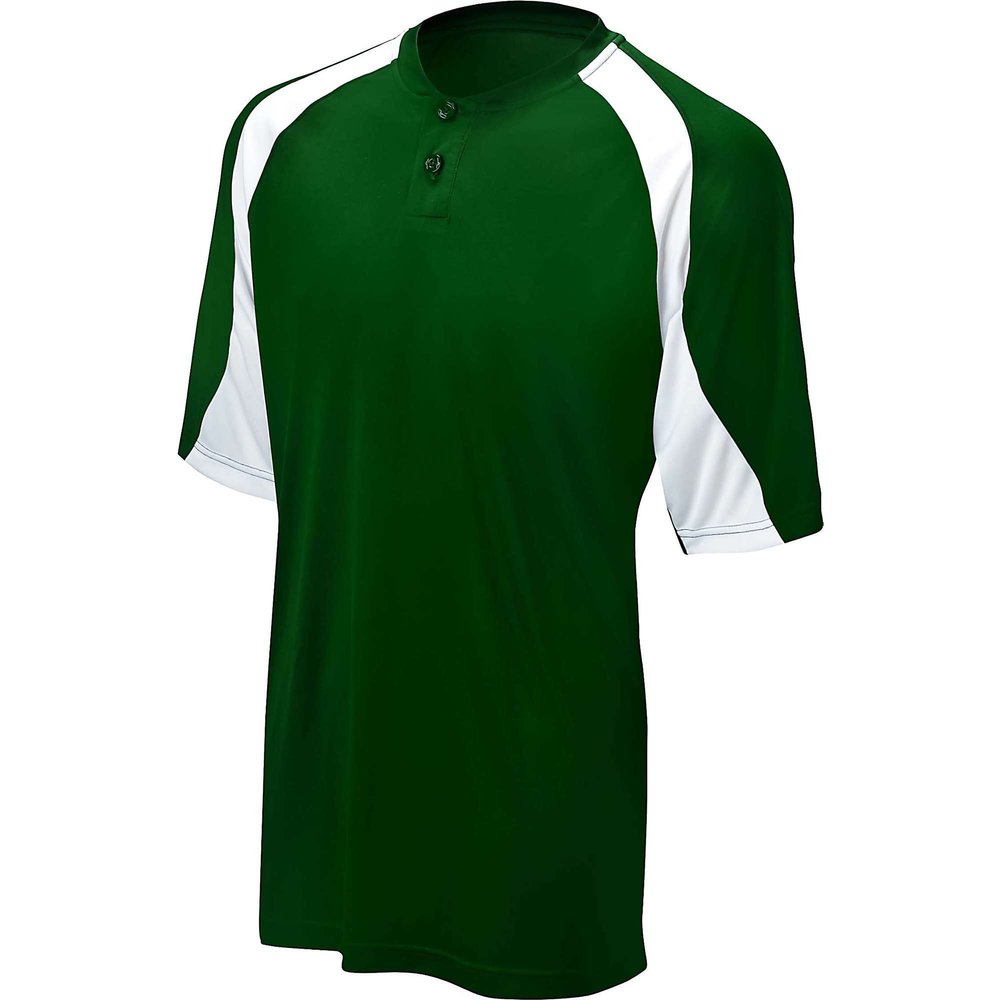 Mizuno Youth G3 2 Button Color Block Jersey (Forest, Large)