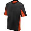 Mizuno Youth Short Sleeve 2 Color Team Top (Black/Orange, Medium) view 1