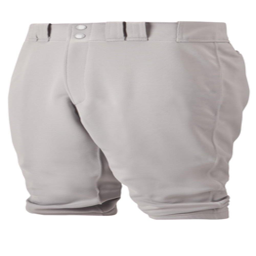 Mizuno Youth Select Short Knicker Baseball Pant, Below the Knee Fit (Grey, XXX-Large)