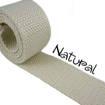 5 Yard Cotton Webbing - 1 1/4" Medium Heavy Weight - Natural