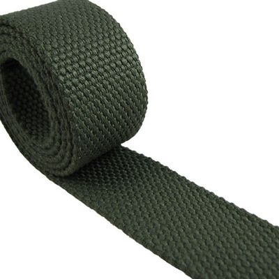 1 Yard Cotton Webbing - 1 1/4" Medium Heavy Weight - Olive