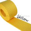 1 Yard Cotton Webbing - 1 1/4" Medium Heavy Weight - Yellow view 1