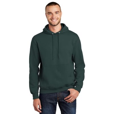 PORT AND COMPANY Fleece Pullover Hooded Sweatshirt (PC90H) Dark Green, 2XL
