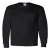 Gildan Adult Ultra CottonTM Long-Sleeve T-Shirt with Pocket 2410 - Black_L