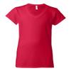 64V00L Gildan Junior Fit Softstyle V-Neck T-Shirt - Cherry Red - X-Large view 1