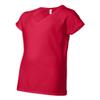 64V00L Gildan Junior Fit Softstyle V-Neck T-Shirt - Cherry Red - X-Large view 3
