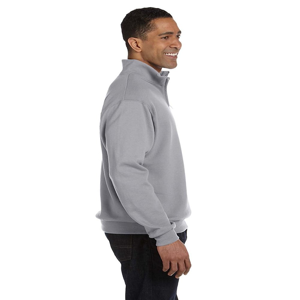 Jerzees 8 oz. 50/50 Quarter-Zip Cadet Collar Sweatshirt (995M) Oxford, M