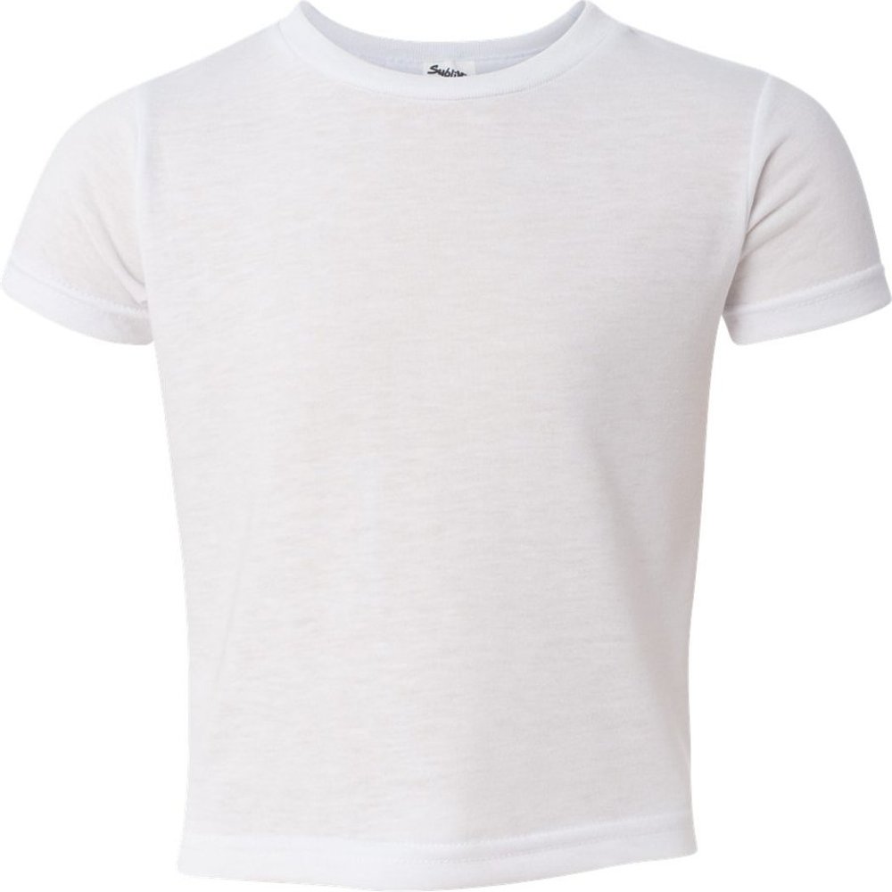 Sublivie 1310 Toddler Sublimation Polyester T-Shirt White 2T