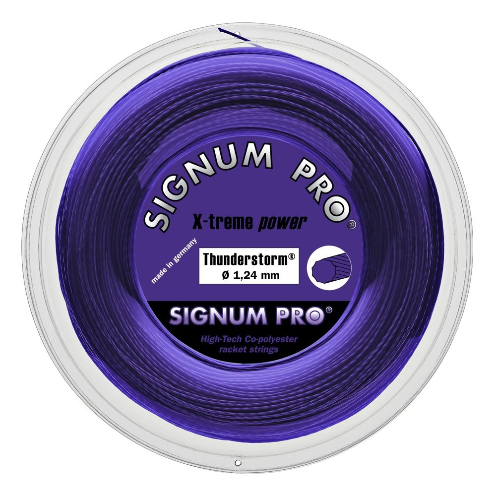 Signum Pro SP2TS124 Thunderstorm Reel 1,24 mm 200m Purple Tennis Strig Reel