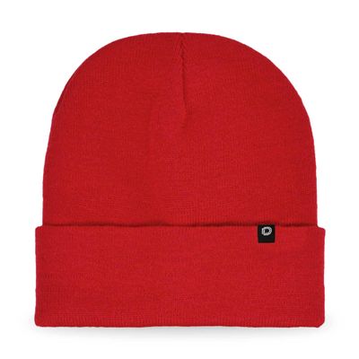 DALIX 12" Premium Knit Cuff Beanie in Red