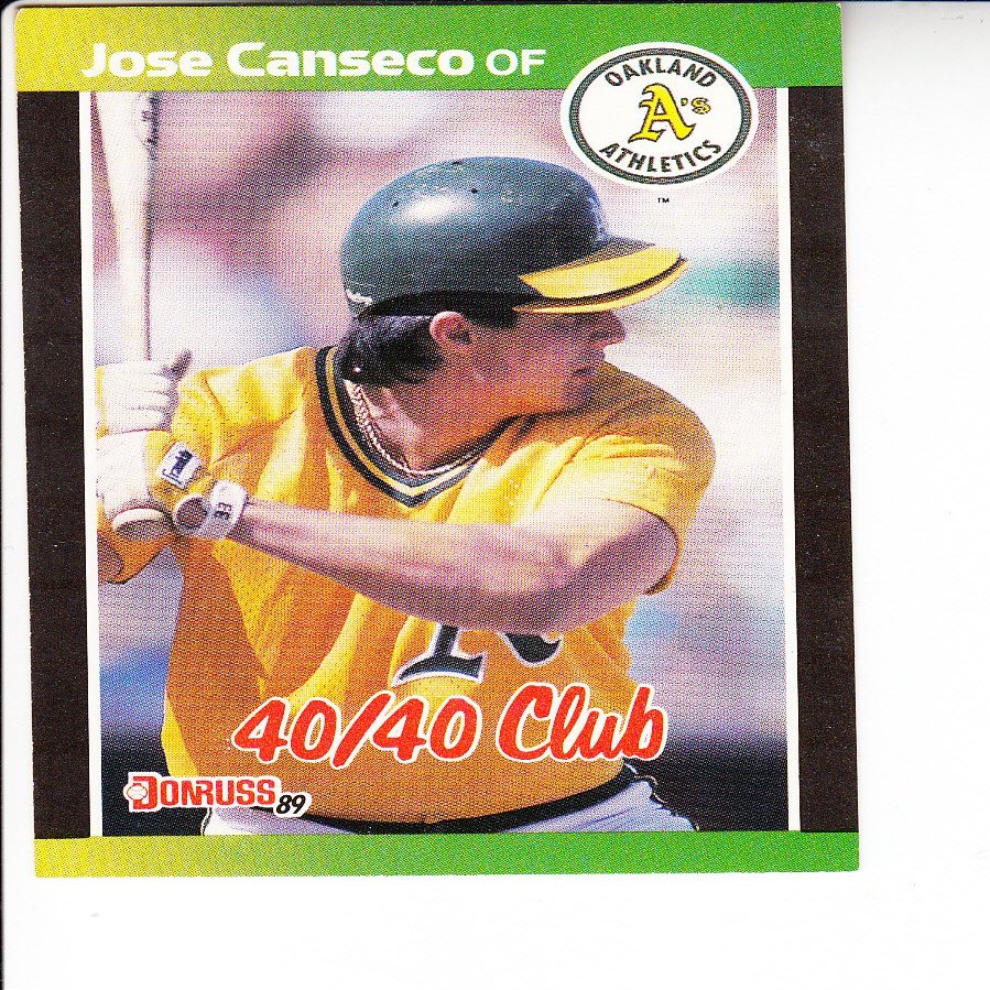 1989 Donruss #643 Jose Canseco 40/40 Baseball