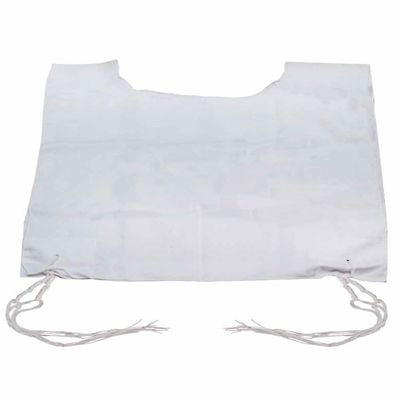 100% Poly Cotton Tallit Kattan Round Neck Two Holes Size 8 with Handmade Tzitzis Ashkenaz Tied