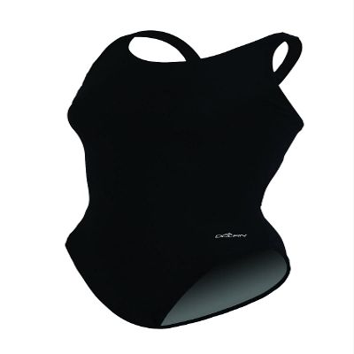 Dolfin XtraSleek Womens' One Piece Swimsuit - Athletic HP Back, Competition Swimwear (Black, 22)