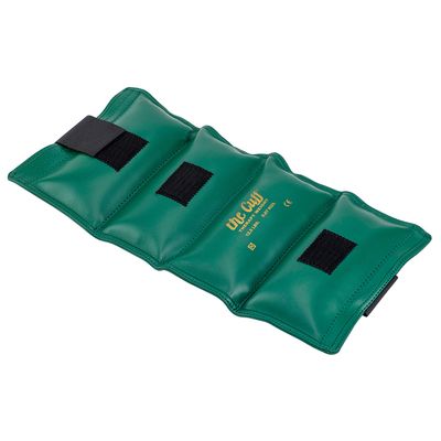 The Cuff Original Adjustable Ankle and Wrist Weight for Training, Dance, Running, Cardio, Aerobics, Toning, and Physical Therapy for Men and Women, 12.5 lb, Green
