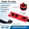 The Cuff Original Adjustable Ankle and Wrist Weight for Training, Dance, Running, Cardio, Aerobics, Toning, and Physical Therapy for Men and Women, 12.5 lb, Green view 2