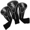 Team Golf MLB Chicago White Sox Contour Golf Club Headcovers (3 Count) Numbered 1, 3, & X, Fits Oversized Drivers, Utility, Rescue & Fairway Clubs, Velour lined for Extra Club Protection view 1