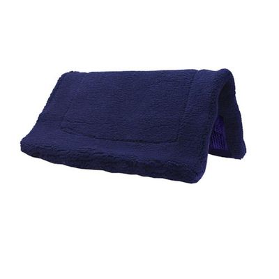Intrepid International Western Fleece Non Slip Bottom Pony Pad, Navy
