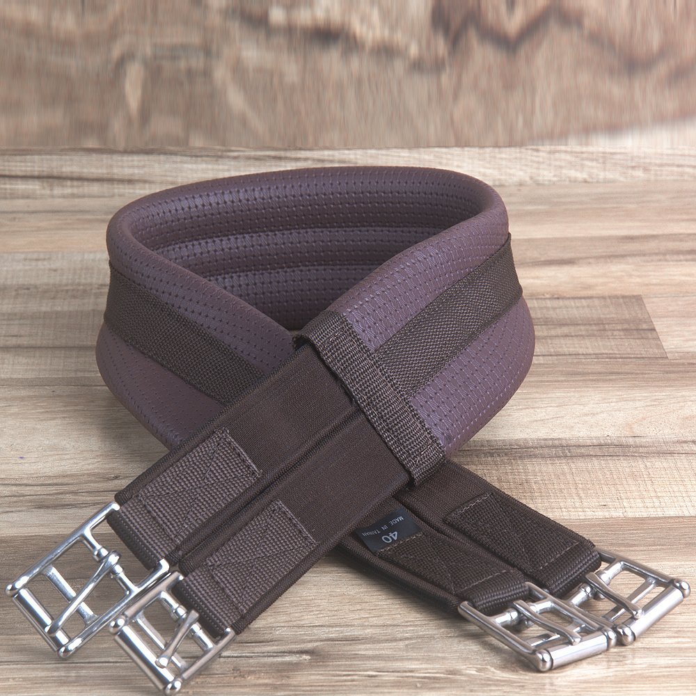 Intrepid International Shaped English Girth, 54, Brown