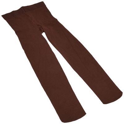 Jefferies Socks Girls 2-6x Pima Cotton Tights, Chocolate, 4-6 Years