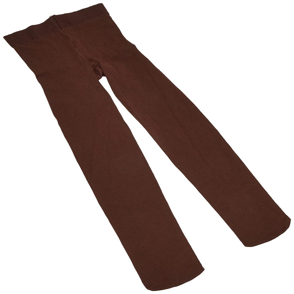 Jefferies Socks Girls 2-6x Pima Cotton Tights, Chocolate, 4-6 Years