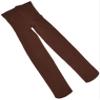 Jefferies Socks Girls 2-6x Pima Cotton Tights, Chocolate, 4-6 Years view 2