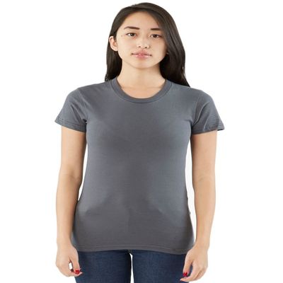 American Apparel Unisex Fine Jersey Short Sleeve T-Shirt, Asphalt, Small
