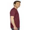 American Apparel Unisex Fine Jersey Short Sleeve V-Neck, Cranberry, Large view 2