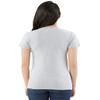 American Apparel Unisex Fine Jersey Short Sleeve T-Shirt, Heather Grey, Small view 2